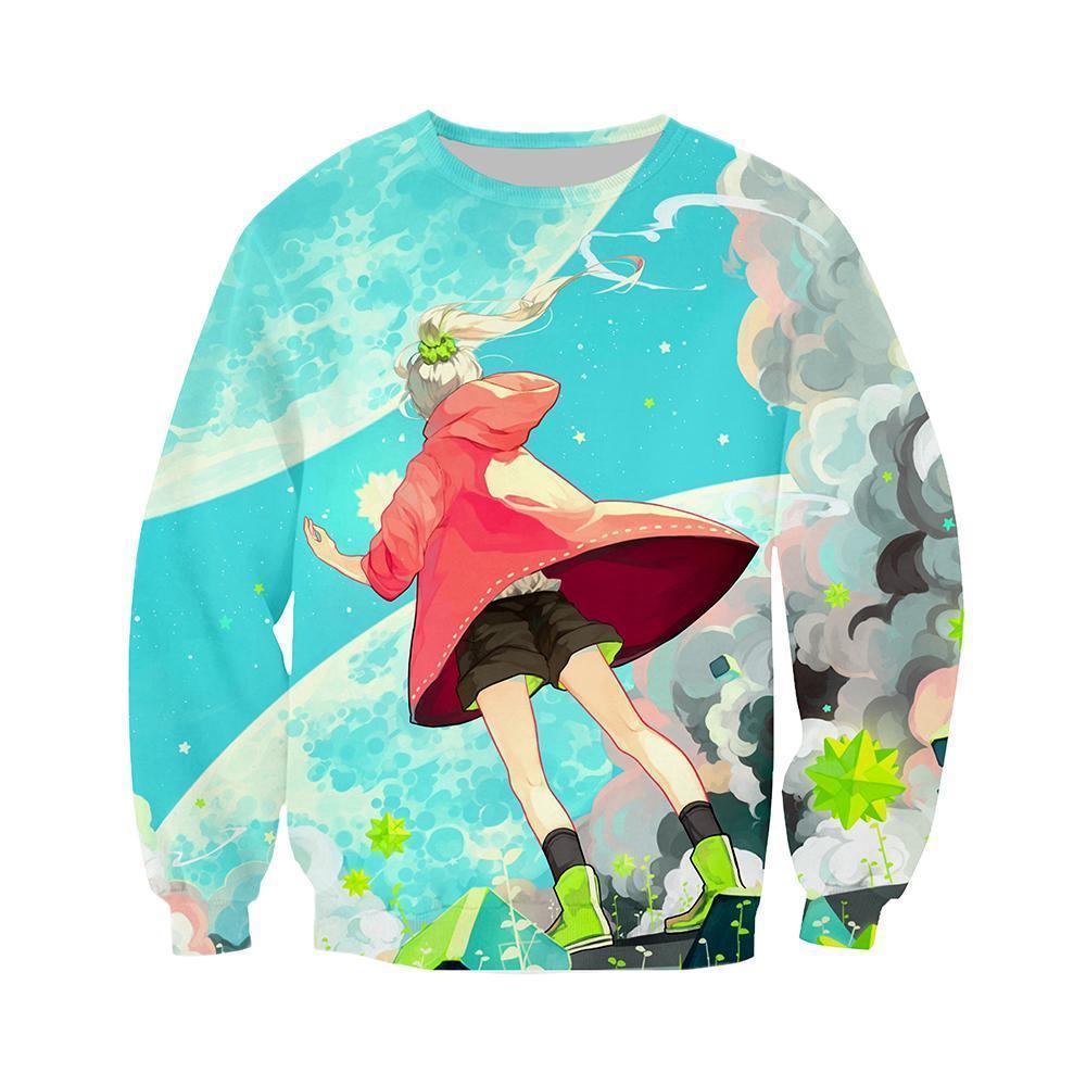 Anime Merchandise Sweatshirt M My Hero Academia Sweatshirt - New Sky Sweatshirt