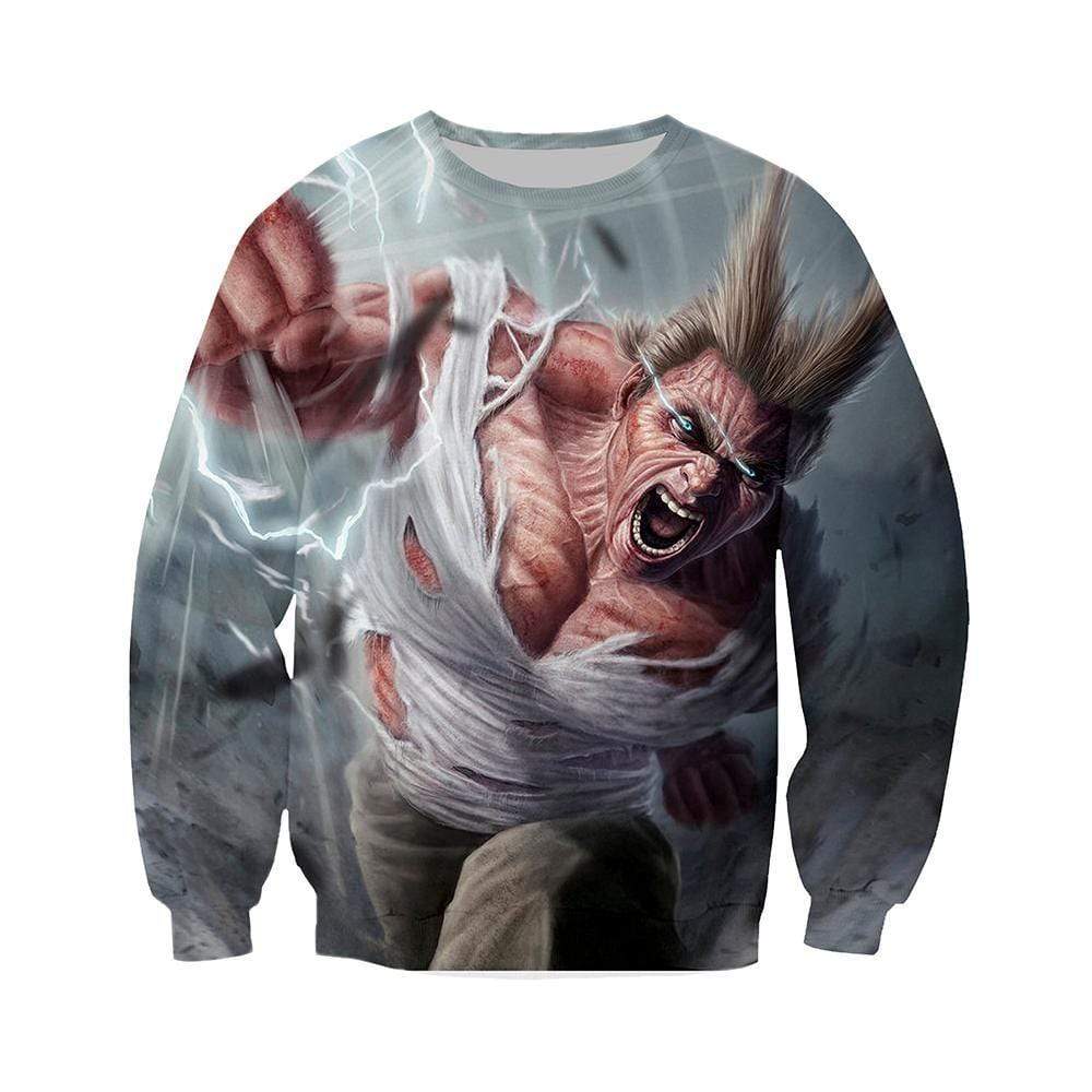 Anime Merchandise Sweatshirt M My Hero Academia Sweatshirt - Realistic All Might Sweatshirt