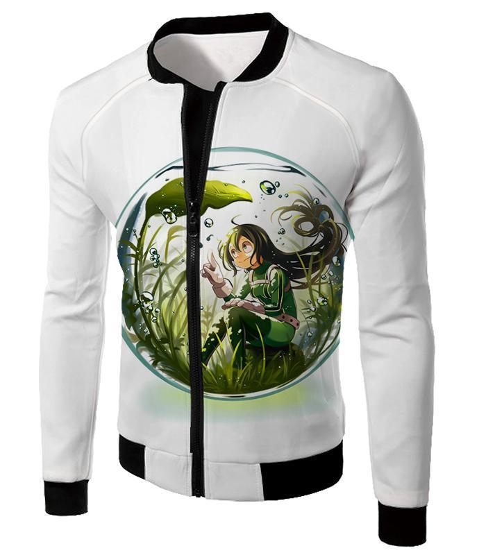 OtakuForm-OP T-Shirt Jacket / XXS My Hero Academia T-Shirt - My Hero Academia Amazing Rainy Season Hero Froppy Asui  White T-Shirt