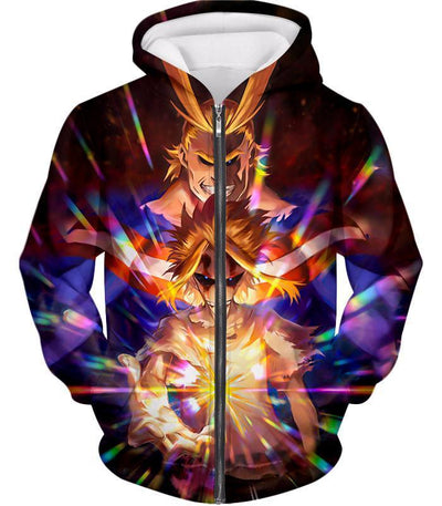 OtakuForm-OP T-Shirt Zip Up Hoodie / XXS My Hero Academia T-Shirt - My Hero Academia Number One Hero All Might One for All Holder Cool Anime Graphic T-Shirt