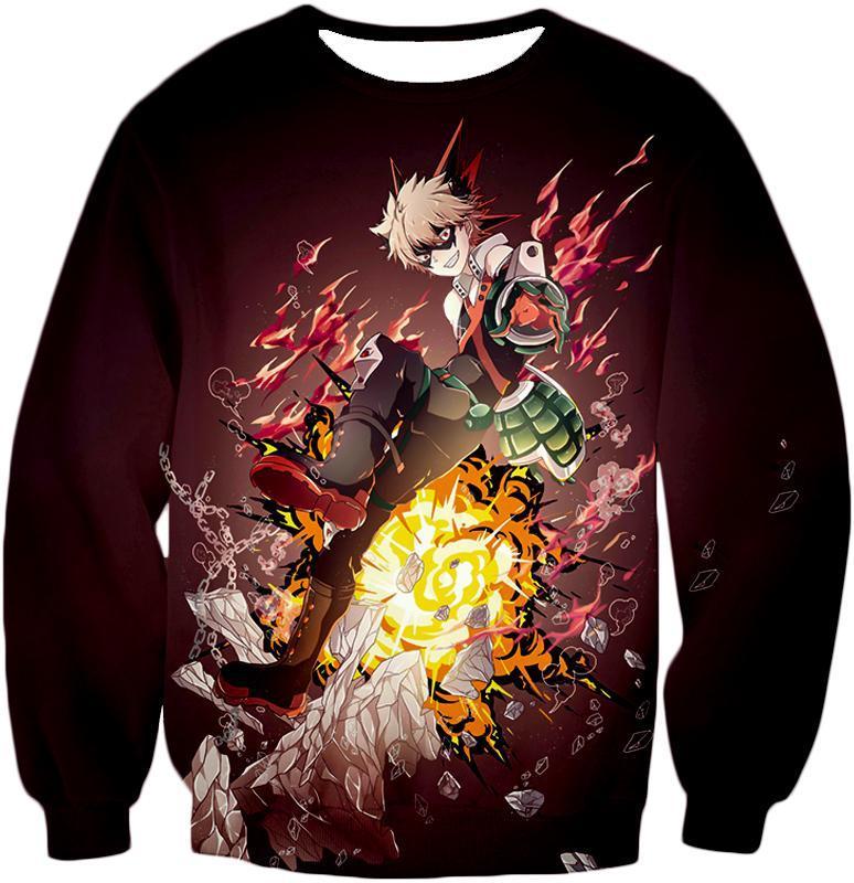 OtakuForm-OP T-Shirt Sweatshirt / XXS My Hero Academia T-Shirt - My Hero Academia Super Exploding Anime Hero Bakugo Katsuki Ultimate Action Red T-Shirt