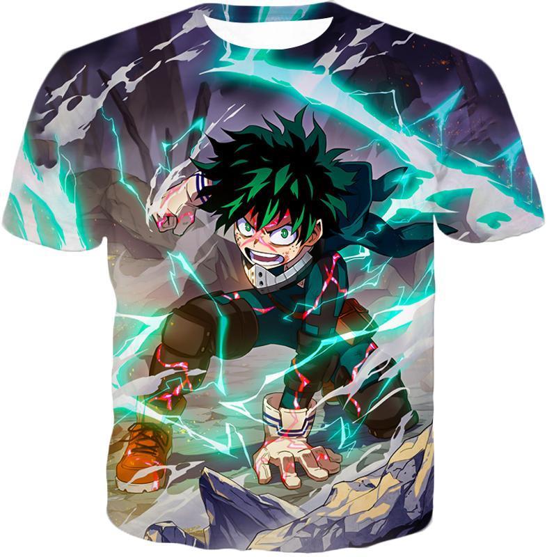 OtakuForm-OP T-Shirt T-Shirt / XXS My Hero Academia T-Shirt - My Hero Academia Ultimate Hero Izuki Midoriya aka Deku Super Action Anime T-Shirt