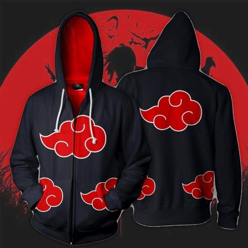 OtakuForm-OP Cosplay Jacket Naruto Akatsuki Zip Up Hoodie Jacket