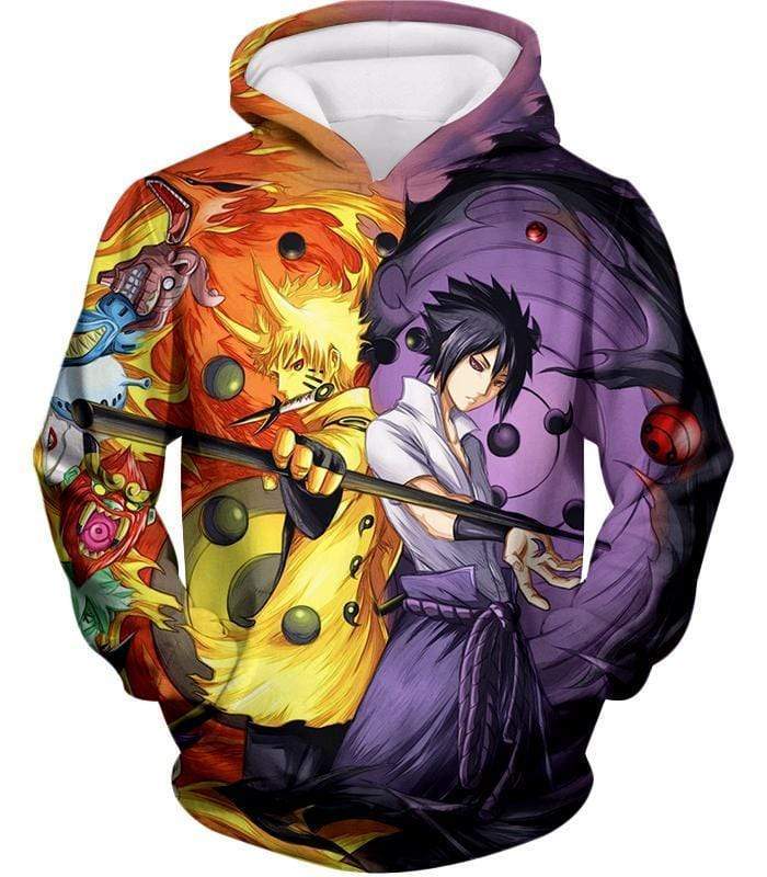 OtakuForm-OP T-Shirt Hoodie / XXS Naruto Brothers Naruto and Sasuke T-Shirt