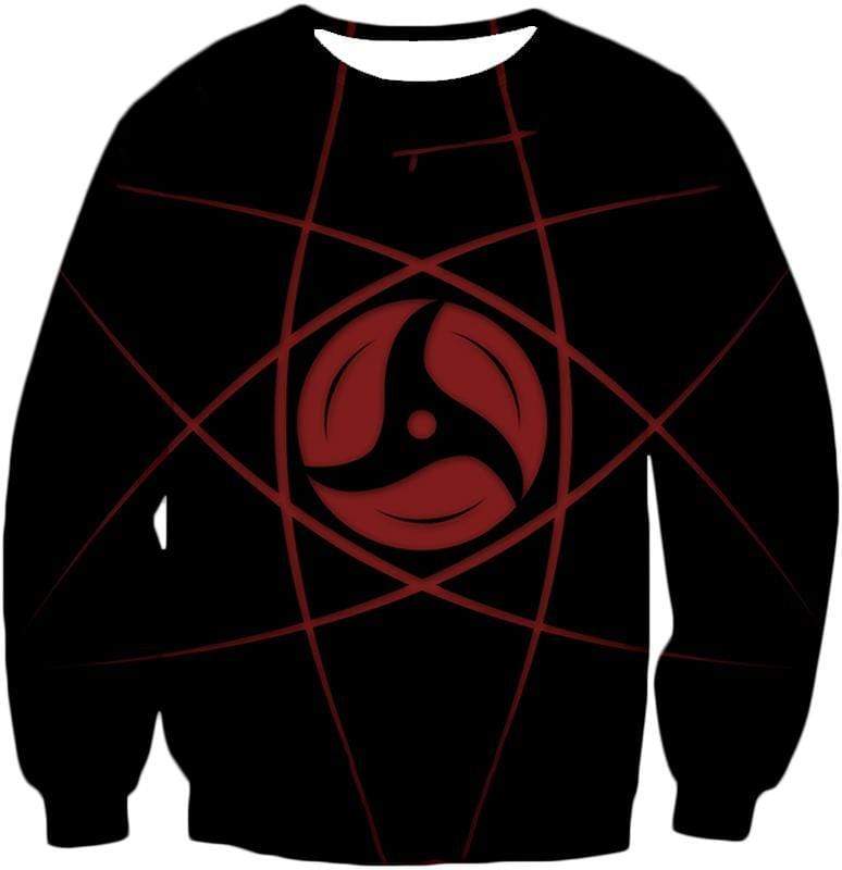 OtakuForm-OP T-Shirt Sweatshirt / XXS Naruto Cool Mangekyou Sharingan Printed Black T-Shirt