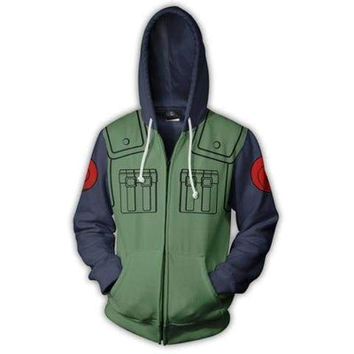 OtakuForm-OP Cosplay Jacket Zip Up Hoodie / XS Naruto Hatake Kakashi Ninja Cloth Zip Up Hoodie Jacket