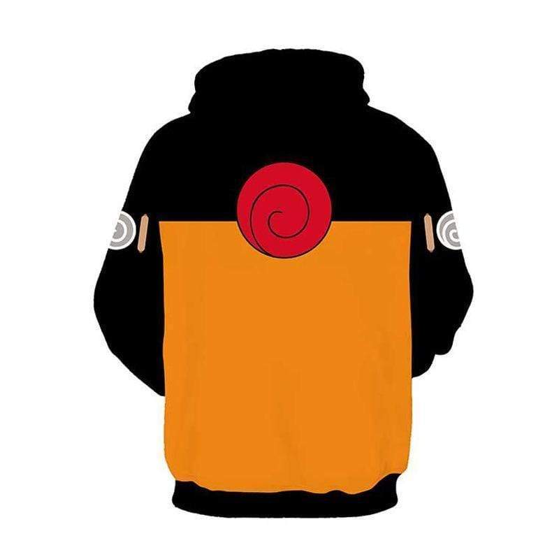OtakuForm-Naruto Hoodie XXS Naruto Hoodie Yellow & Black Cosplay Hoodie - Naruto 3D Graphic Hoodie Jacket