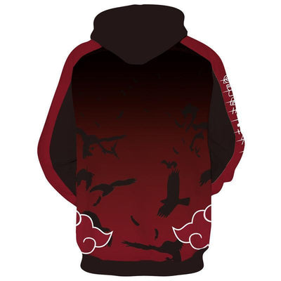 OtakuForm-OM Hoodies L / Akatsuki Naruto Hoodies - Black Akatsuki Pullover Hoodie