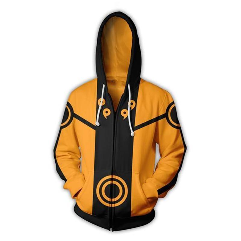 OtakuForm-OM Hoodies Naruto Hoodies - Uzumaki Rikudou Sennin Mode Zip Up Hoodie