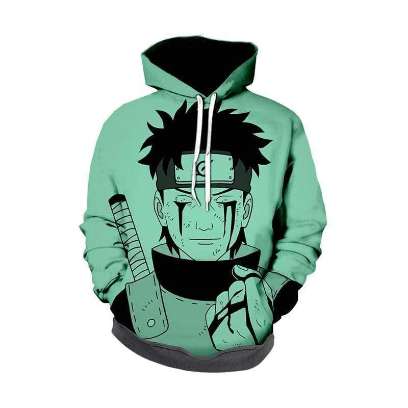OtakuForm-Naruto Zip Up Hoodie XXS / PullOver Hoodie Naruto Shippuden Hoodie - Obito Uchiha Green Pastel Zip Up Hoodie Jacket
