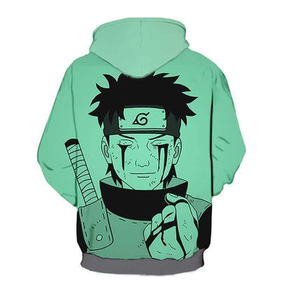 OtakuForm-Naruto Zip Up Hoodie XXS / Zip Up Hoodie Naruto Shippuden Hoodie - Obito Uchiha Green Pastel Zip Up Hoodie Jacket