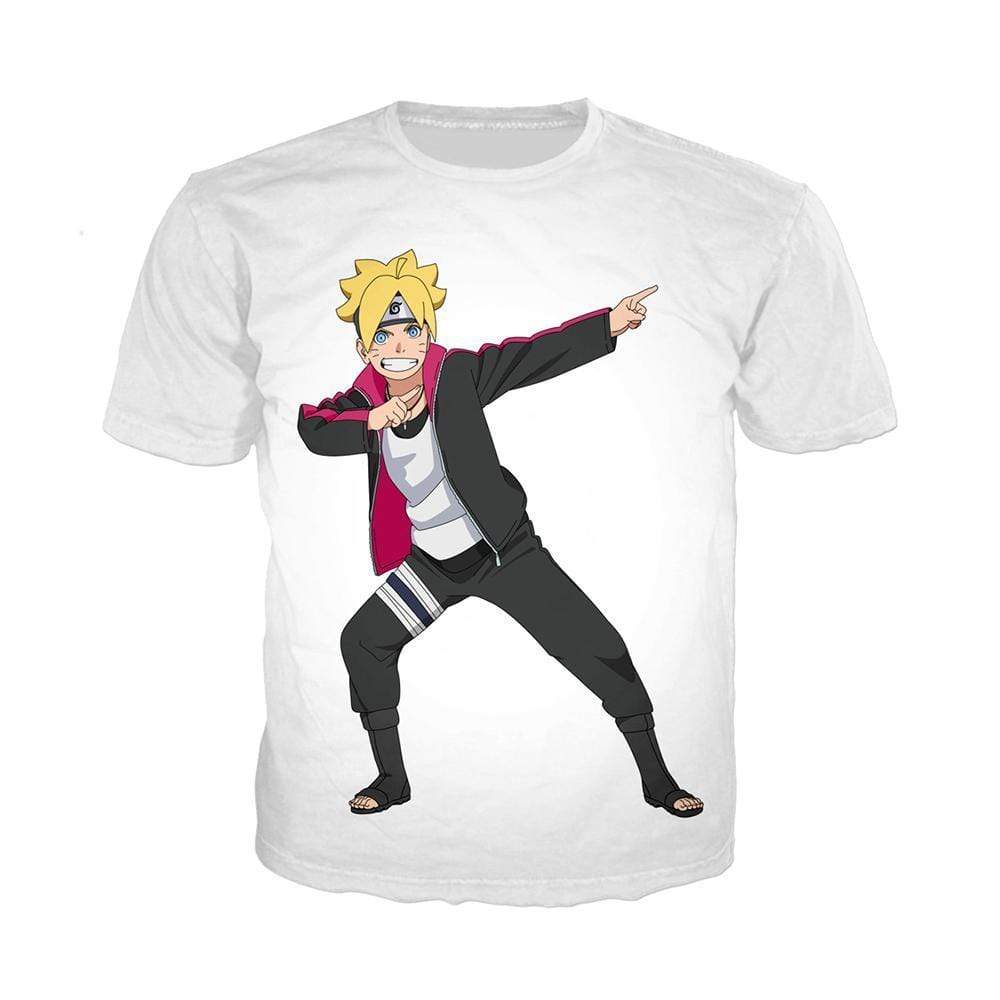 Anime Merchandise T-Shirt M Naruto Shirt  - Boruto Striking a Pose T-Shirt