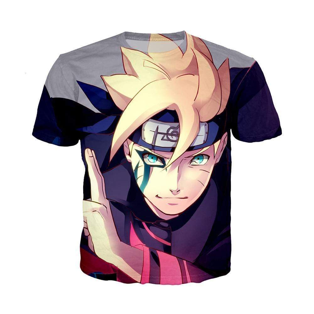 Anime Merchandise T-Shirt M Naruto Shirt  - Boruto Summoning Chakra T-Shirt