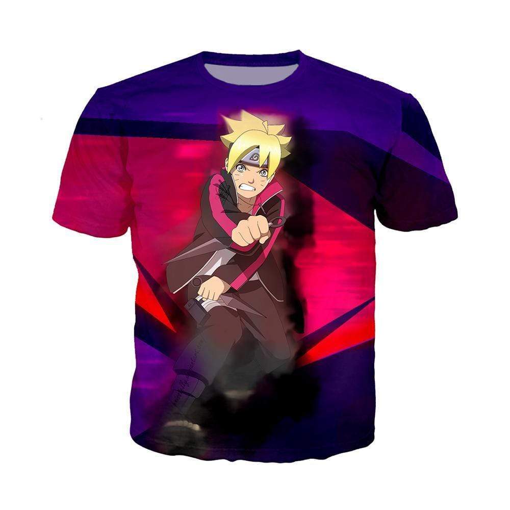 Anime Merchandise T-Shirt M Naruto Shirt  - Boruto with Kunai T-Shirt