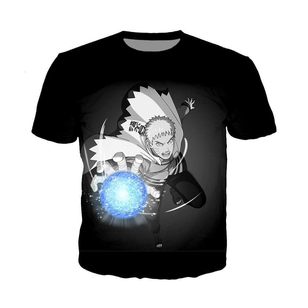 Anime Merchandise T-Shirt M Naruto Shirt  - Naruto using Rasengan T-Shirt