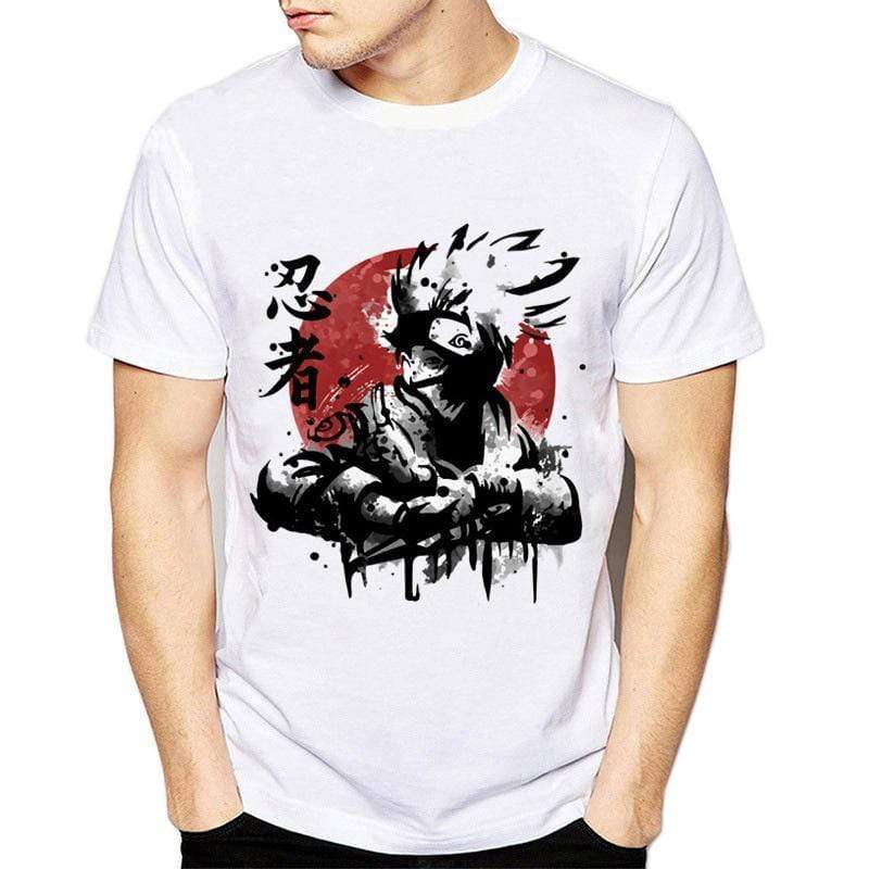 Anime Merchandise T-Shirt M Naruto T-Shirt - Naruto Over Rising Sun T-Shirt