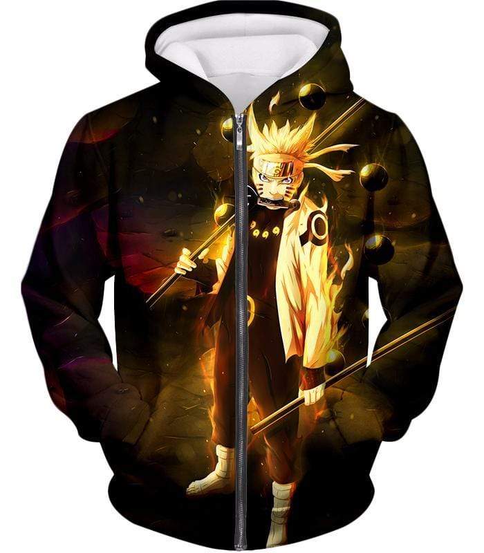 OtakuForm-OP T-Shirt Zip Up Hoodie / XXS Naruto Ultimate Ninja Hero Boruto Tail Beast Mode plSage of Six Paths Cool T-Shirt