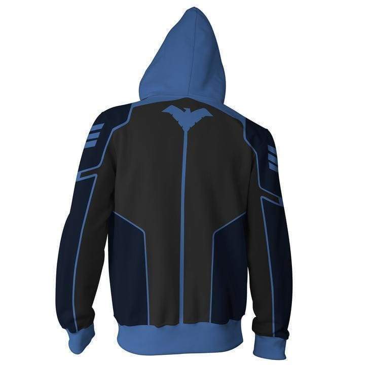 OtakuForm-OP Cosplay Jacket Zip Up Hoodie / US XS (Asian S) Nightwing Hoodie - Blue Jacket