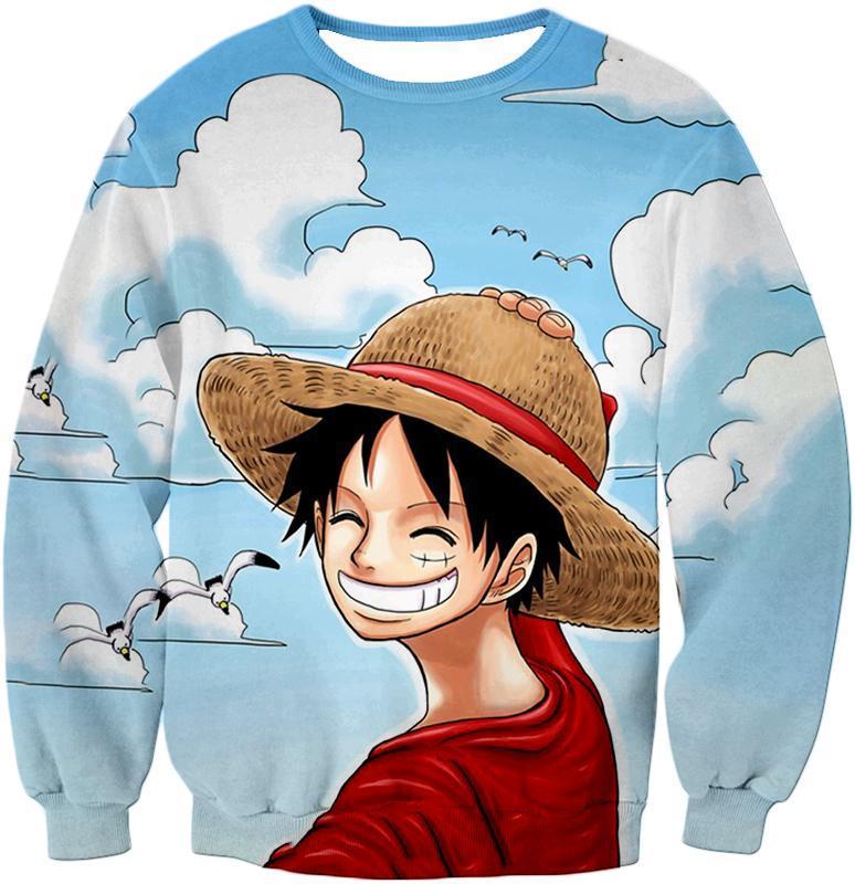 OtakuPlan Hoodie Sweatshirt / XXS One Piece Hoodie - One Piece Funny Straw Hats Captain Luffy Hoodie