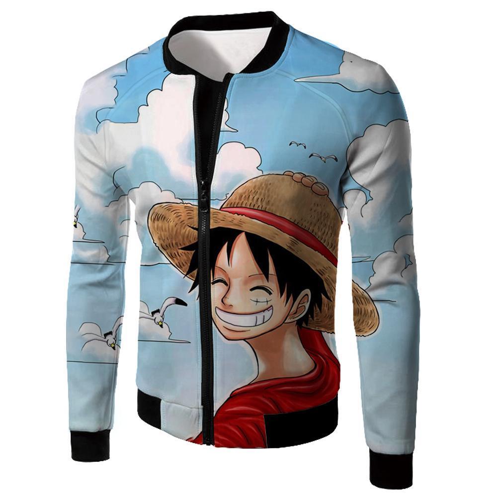 OtakuPlan Hoodie Jacket / XXS One Piece Hoodie - One Piece Funny Straw Hats Captain Luffy Hoodie