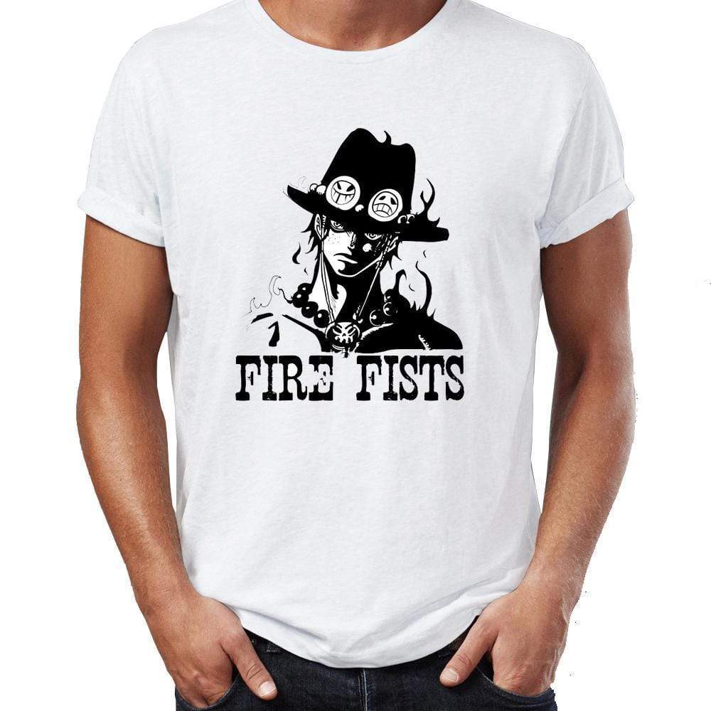 Anime Merchandise T-Shirt M One Piece Shirt - Fire First Ace T-Shirt