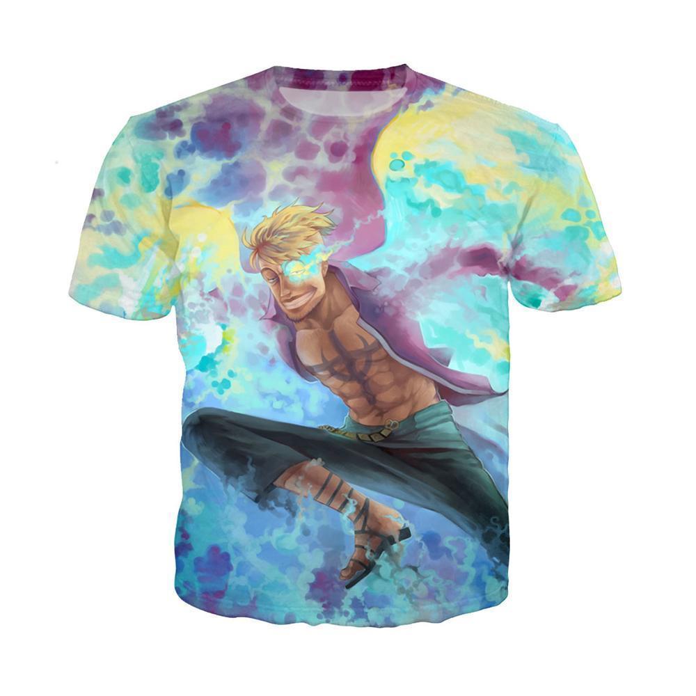 Anime Merchandise T-Shirt M One Piece Shirt - Marco the Phoenix T-Shirt