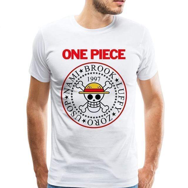 Anime Merchandise T-Shirt M One Piece Shirt - Straw Hat Pirates Seal T-Shirt