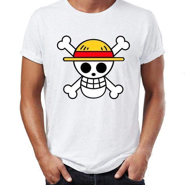 Anime Merchandise T-Shirt M One Piece Shirt - Straw Hat Pirates Symbol T-Shirt