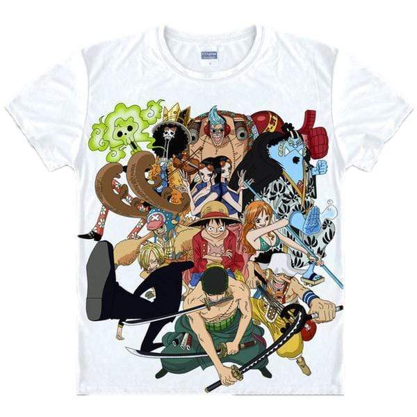 Anime Merchandise T-Shirt M One Piece Shirt - the Straw Hat Pirates T-Shirt