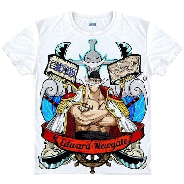 Anime Merchandise T-Shirt M One Piece Shirt - Whitebeard T-Shirt