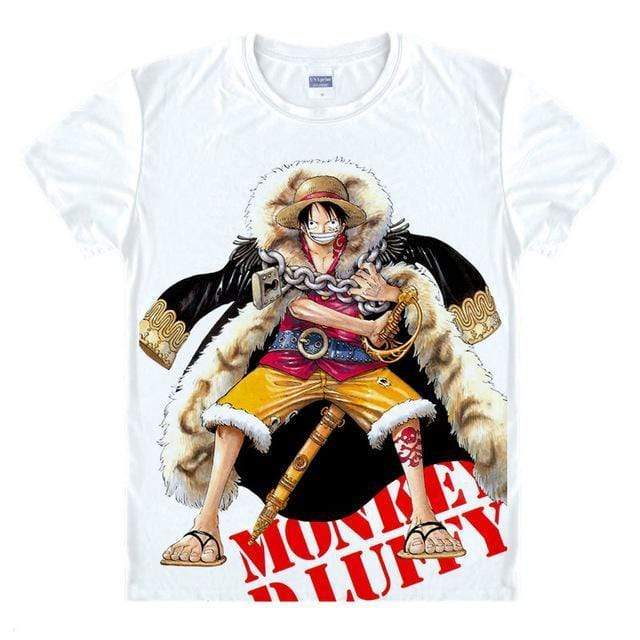 Anime Merchandise T-Shirt M One Piece Shirts - Captain Luffy T-Shirt