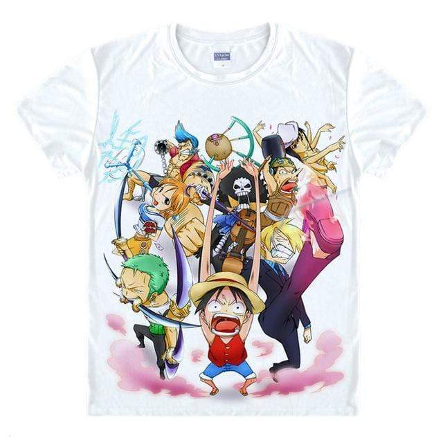 Anime Merchandise T-Shirt M One Piece Shirts - Chibi Attack! T-Shirt