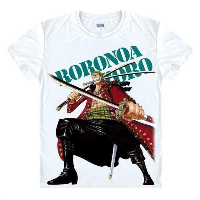 Anime Merchandise T-Shirt M One Piece Shirts - Roronoa Zoro T-Shirt