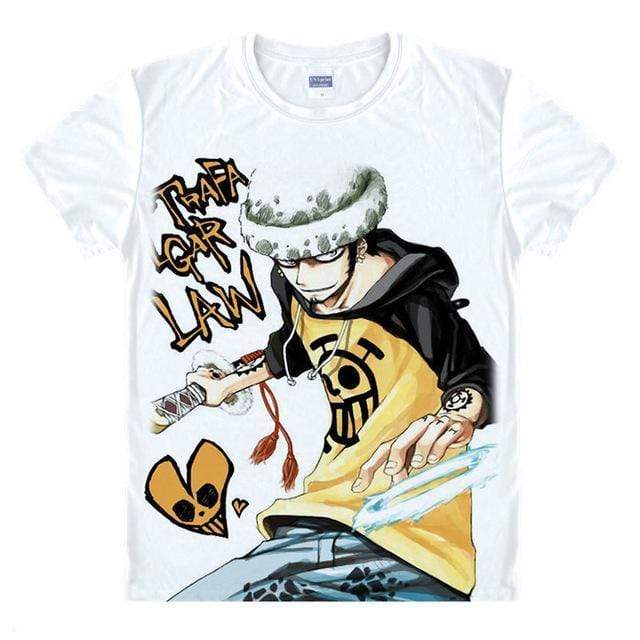 Anime Merchandise T-Shirt M One Piece Shirts - Trafalgar Law T-Shirt