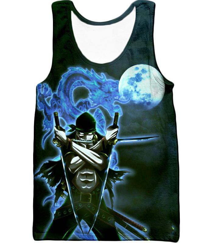 OtakuForm-OP T-Shirt Tank Top / XXS One Piece T-Shirt - One Piece   Swordsman Roronoa Zoro Action T-Shirt