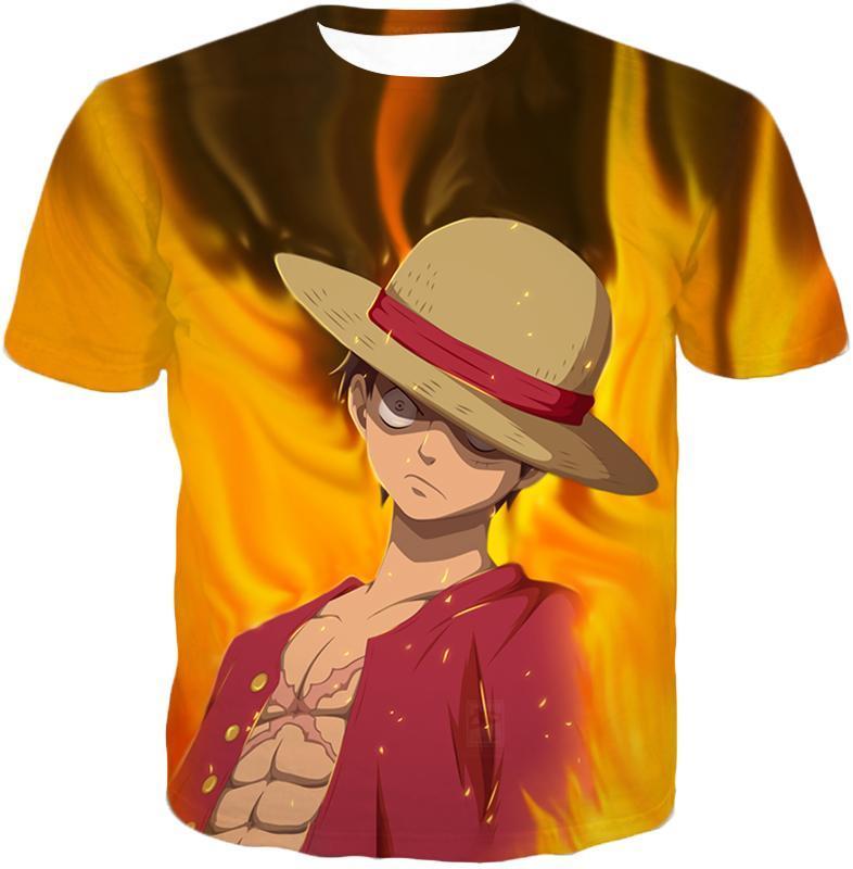 OtakuPlan Zip Up Hoodie T-Shirt / XXS One Piece Zip Up Hoodie - One Piece Pirate Straw Hat Luffy Zip Up Hoodie