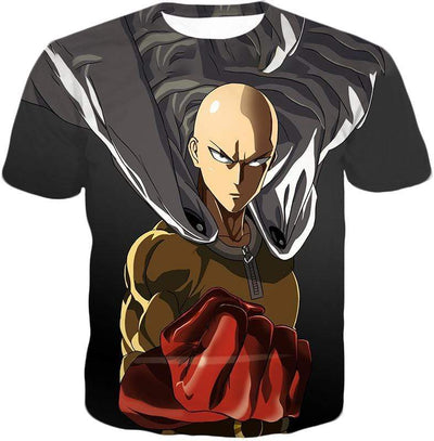 OtakuForm-OP Sweatshirt T-Shirt / XXS One Punch Man Most Powerful Hero Saitama Awesome Promo Black Sweatshirt