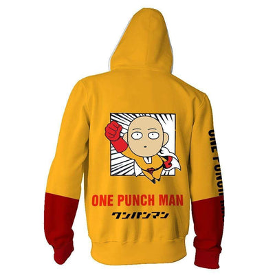 OtakuForm-OP Cosplay Jacket Zip Up Hoodie / XS One Punch Man Saitama Hoodie Jacket