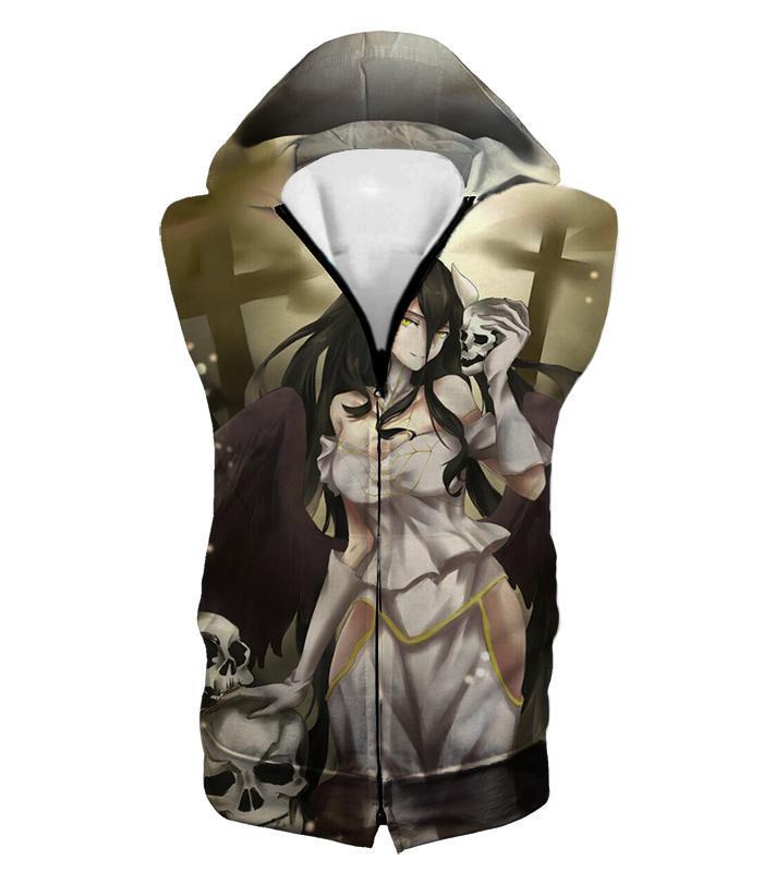 OtakuForm-OP Sweatshirt Hooded Tank Top / XXS Overlord Beautiful Albedo Infatuated with Ainz Cool Promo Anime Graphic Sweatshirt