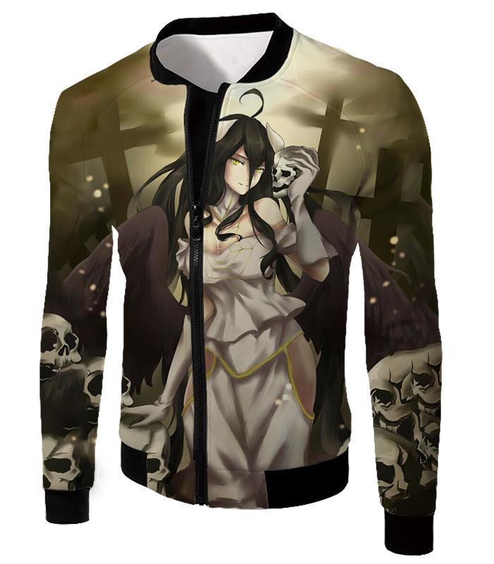 OtakuForm-OP Sweatshirt Jacket / XXS Overlord Beautiful Albedo Infatuated with Ainz Cool Promo Anime Graphic Sweatshirt