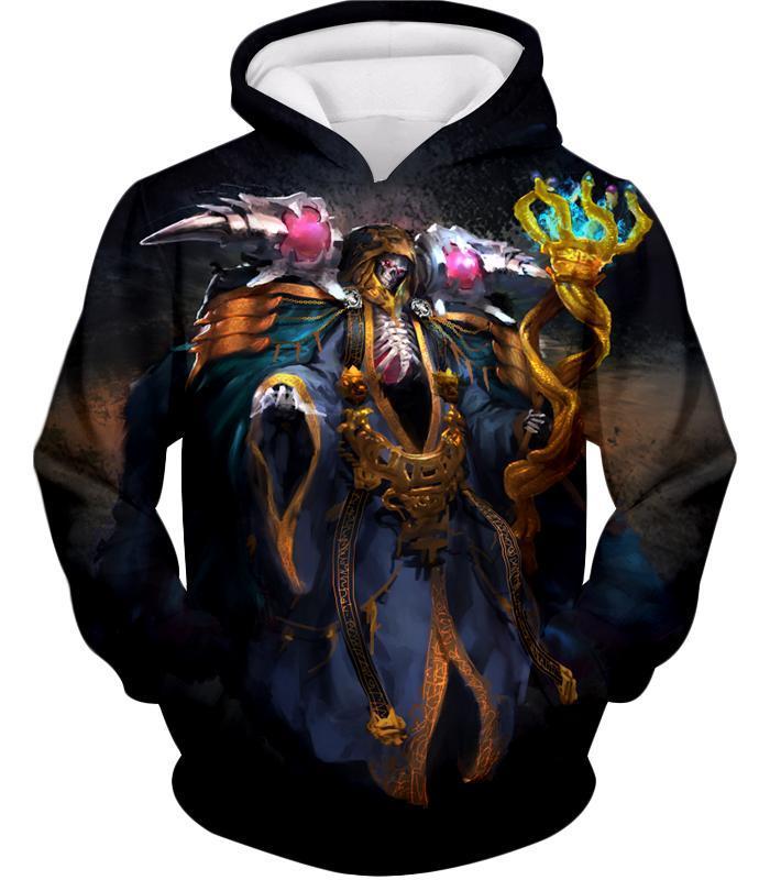 OtakuForm-OP Hoodie Hoodie / XXS Overlord Extremely Powerful Guild Master Ainz Ooal Gown Cool Graphic Hoodie