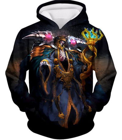 OtakuForm-OP Sweatshirt Hoodie / XXS Overlord Extremely Powerful Guild Master Ainz Ooal Gown Cool Graphic Sweatshirt