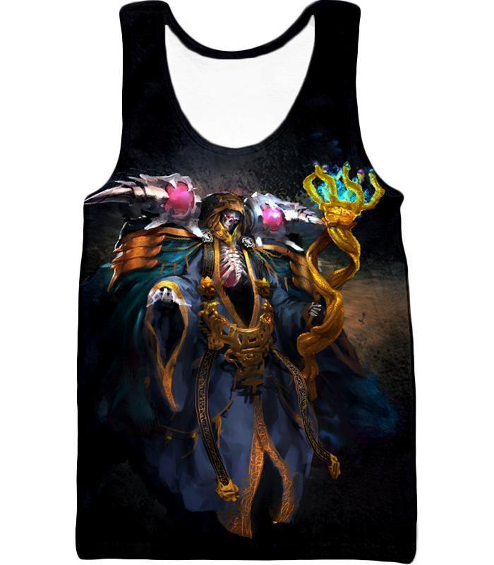 OtakuForm-OP Zip Up Hoodie Tank Top / XXS Overlord Extremely Powerful Guild Master Ainz Ooal Gown Cool Graphic Zip Up Hoodie