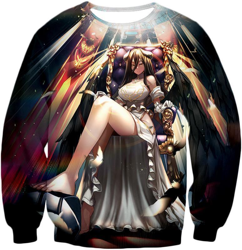 OtakuForm-OP Sweatshirt Sweatshirt / XXS Overlord Highly Skilled Albedo Cool Guardian Overseer Awesome Graphic Promo Sweatshirt