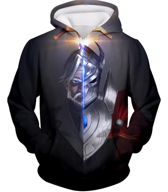 OtakuForm-OP Hoodie Hoodie / XXS Overlord The Iron Butler and Touch Me Super Cool Anime Black Hoodie