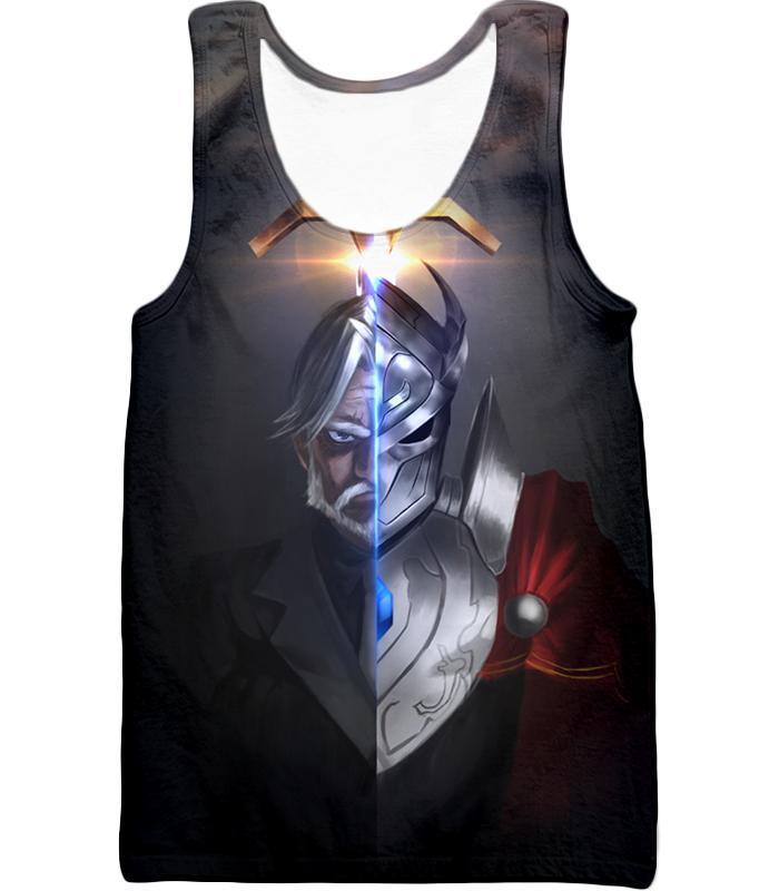 OtakuForm-OP Hoodie Tank Top / XXS Overlord The Iron Butler and Touch Me Super Cool Anime Black Hoodie