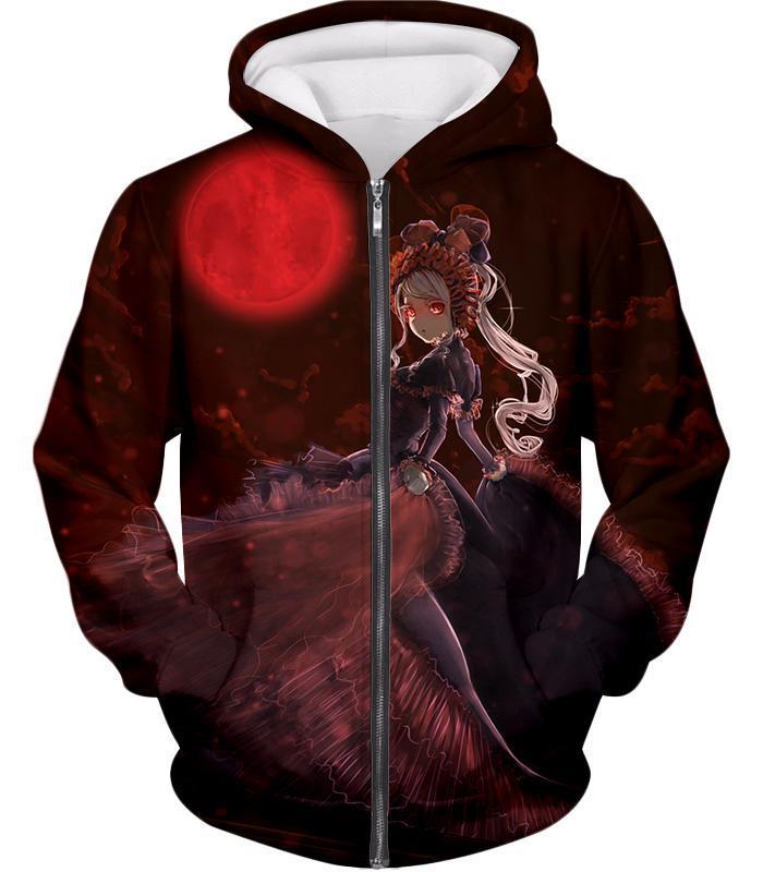 OtakuForm-OP Sweatshirt Zip Up Hoodie / XXS Overlord Three Floors Guardian True Vampire Shalltear Bloodfallen Cool Graphic Promo Sweatshirt