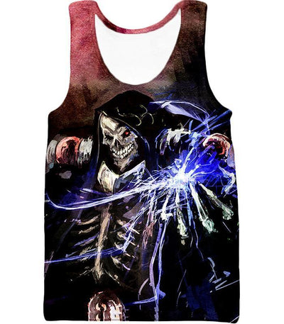 OtakuForm-OP T-Shirt Tank Top / XXS Overlord Ultimate Guild Master Ainz Ooal Gown Cool Action Promo T-Shirt