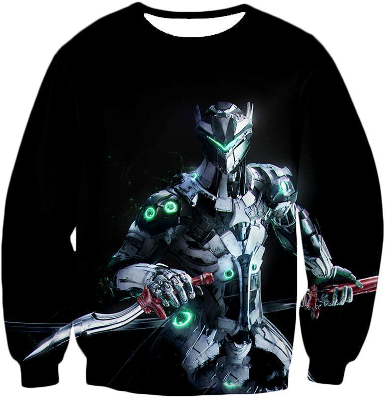OtakuForm-OP T-Shirt Sweatshirt / US XXS (Asian XS) Overwatch Attack Agent Cyborg Genji T-Shirt -  T-Shirt