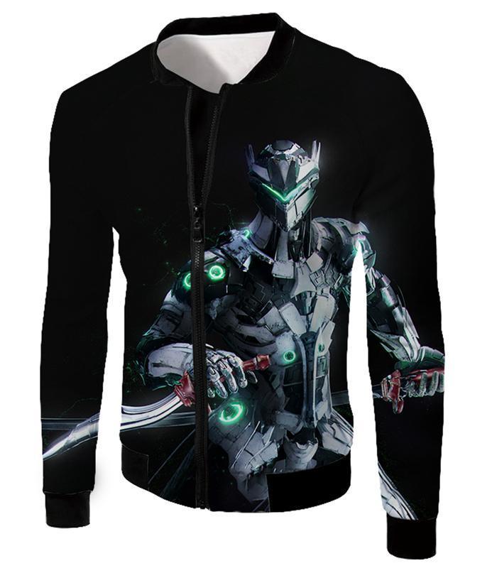 OtakuForm-OP T-Shirt Jacket / US XXS (Asian XS) Overwatch Attack Agent Cyborg Genji T-Shirt -  T-Shirt